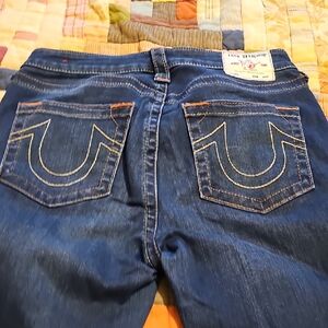 True Religion Women's Dark Blue Jeans